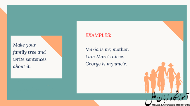 جملات در مورد صحبت کردن درباره اعضای خانواده به انگلیسی