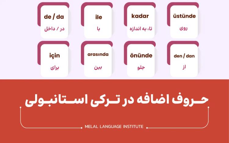 حروف اضافه در ترکی استانبولی