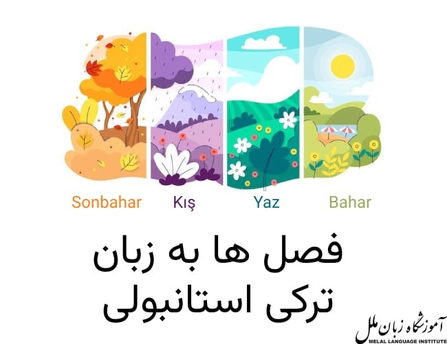 آموزش فصل های سال به ترکی استانبولی