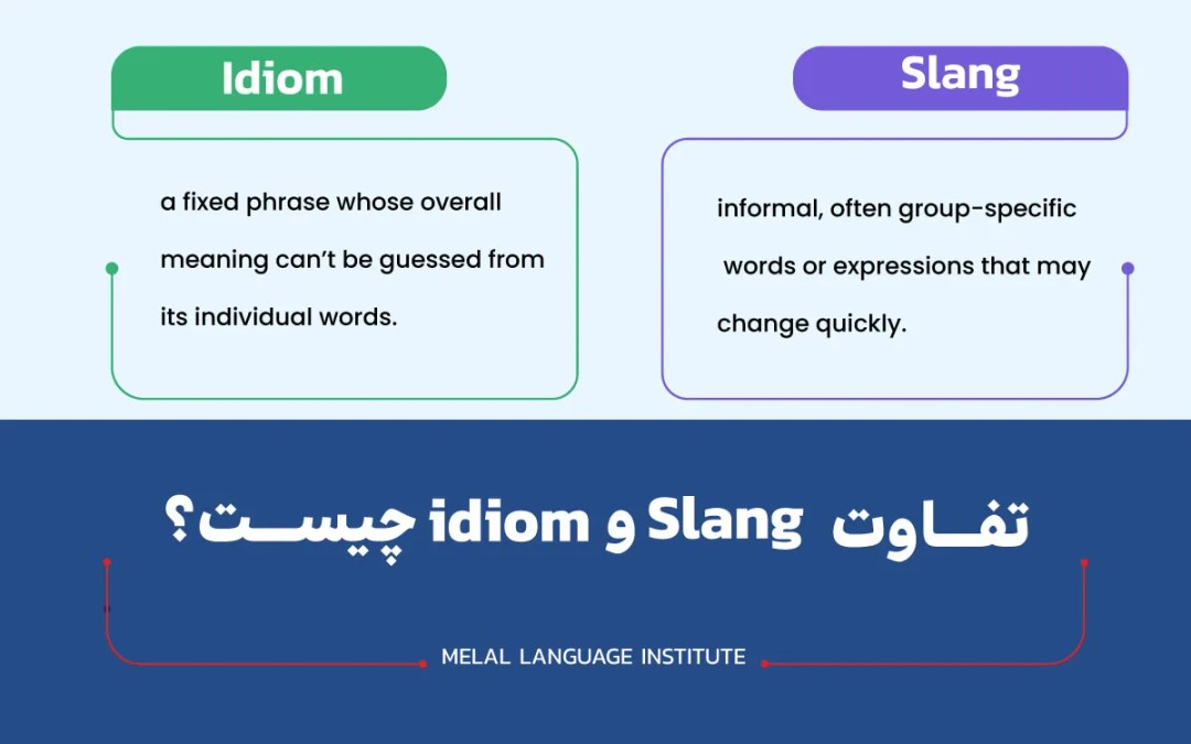 تفاوت slang و idiom