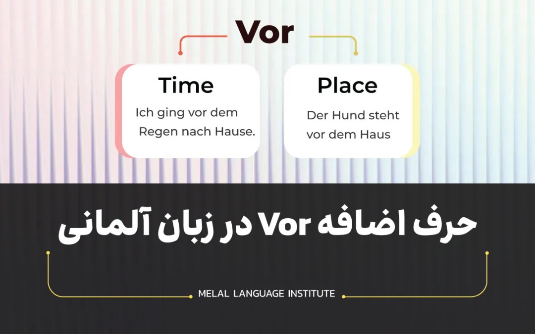 حرف اضافه vor در آلمانی