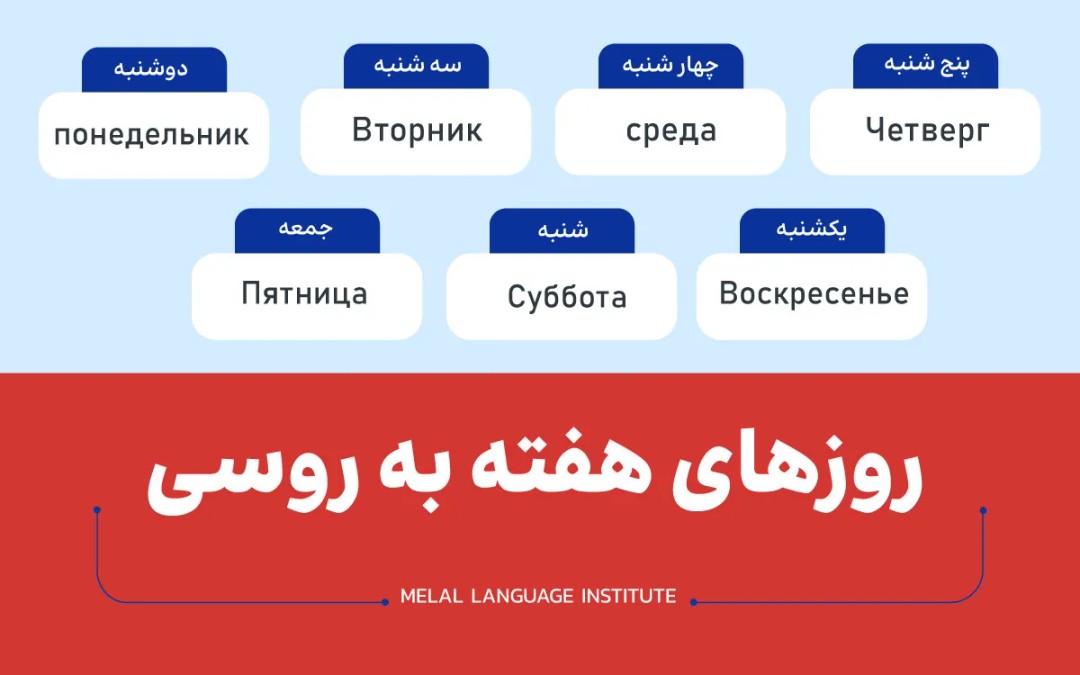 روزهای هفته به روسی