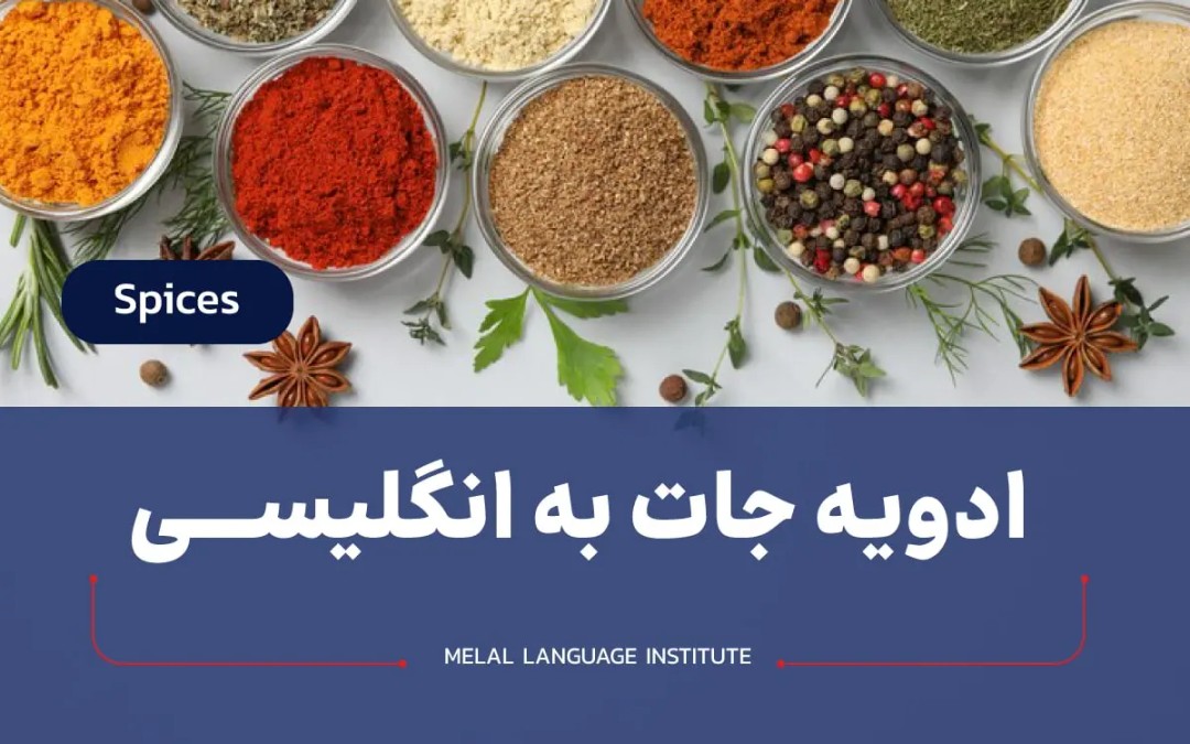 لیست ادویه جات به انگلیسی