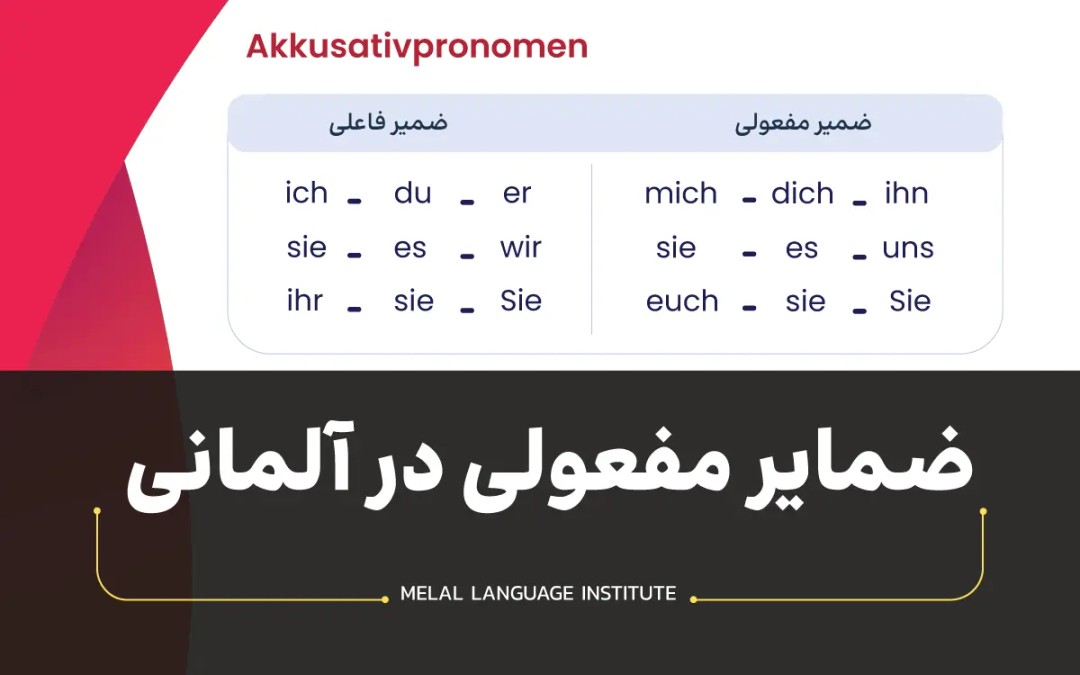 آموزش ضمایر مفعولی آلمانی